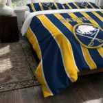 Buffalo Sabres Stripe Style Bedding Set Best Selling