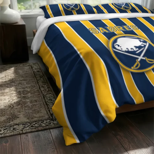 Buffalo Sabres Stripe Style Bedding Set Fashion Forward