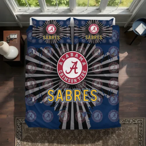 Buffalo Sabres Sunburst Splatter Bedding Set Best Selling