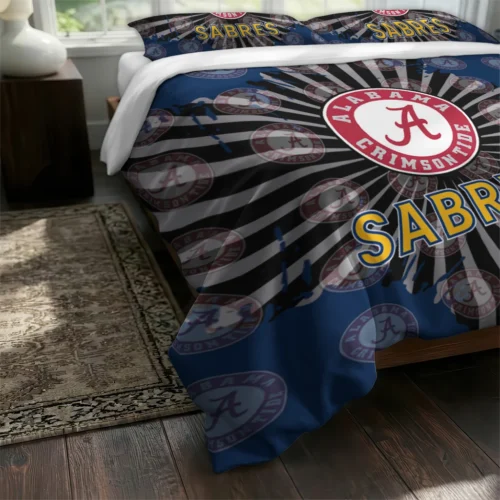 Buffalo Sabres Sunburst Splatter Bedding Set Fashion Forward