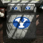 Byu Cougars Cracked Texture Bedding Set Best Selling