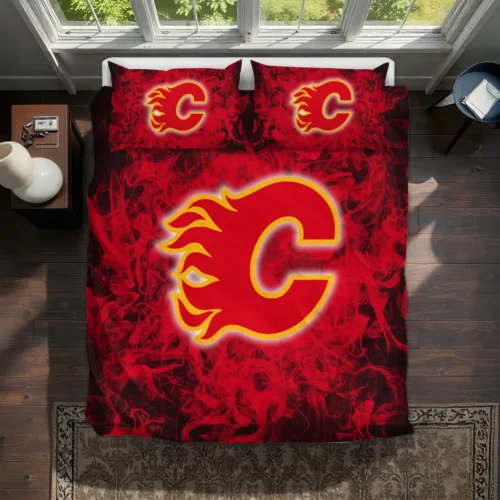 Calgary Flames Red Mist Bedding Set Best Selling