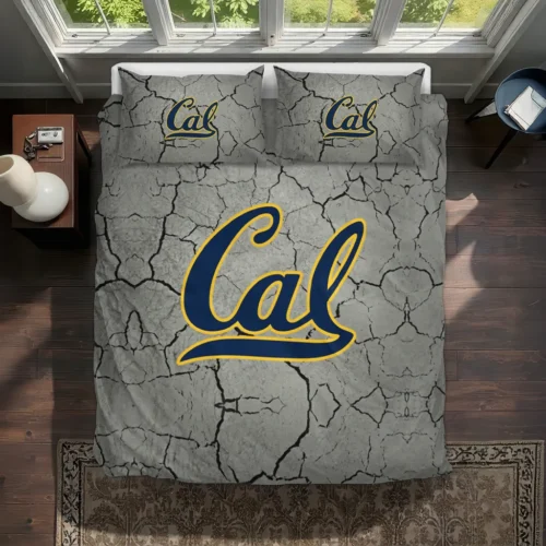 California Golden Bears Cracked Texture Bedding Set Best Selling