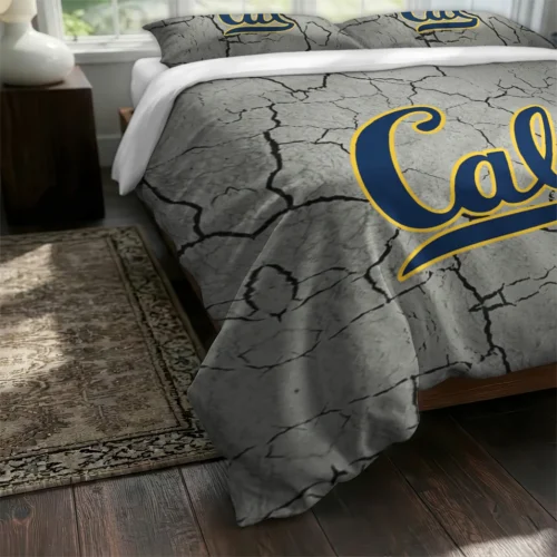 California Golden Bears Cracked Texture Bedding Set Fashion Forward