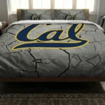 California Golden Bears Cracked Texture Bedding Set Best Selling