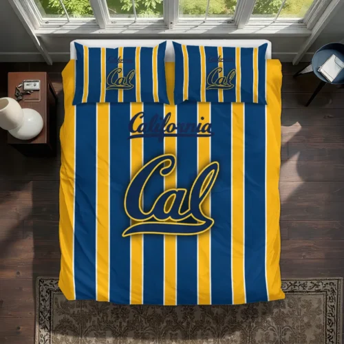 California Golden Bears Stripe Style Bedding Set Best Selling