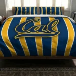 California Golden Bears Stripe Style Bedding Set Best Selling