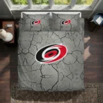 Carolina Hurricanes Cracked Texture Bedding Set Best Selling