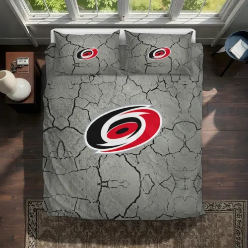Carolina Hurricanes Cracked Texture Bedding Set Best Selling