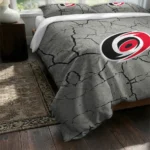 Carolina Hurricanes Cracked Texture Bedding Set Best Selling