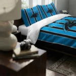 Carolina Panthers Stripe Style Bedding Set Best Selling