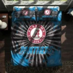 Carolina Panthers Sunburst Splatter Bedding Set Best Selling