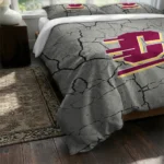 Central Michigan Chippewas Cracked Texture Bedding Set Best Selling