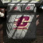 Central Michigan Chippewas Cracked Texture Bedding Set Best Selling