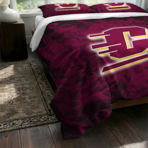 Central Michigan Chippewas Red Mist Bedding Set Fashion Forward