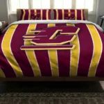 Central Michigan Chippewas Stripe Style Bedding Set Best Selling