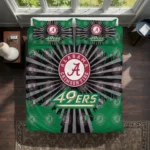 Charlotte 49ers Sunburst Splatter Bedding Set Best Selling