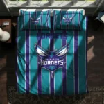 Charlotte Hornets Stripe Style Bedding Set Best Selling