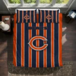 Chicago Bears Stripe Style Bedding Set Best Selling