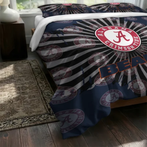 Chicago Bears Sunburst Splatter Bedding Set Fashion Forward