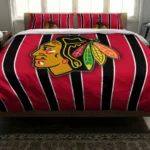 Chicago Blackhawks Stripe Style Bedding Set Best Selling