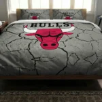 Chicago Bulls Cracked Texture Bedding Set Best Selling