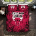Chicago Bulls Bedding Set - Red Mist Red Black 1 Chicago Bulls Red Mist Bedding Set Best Selling