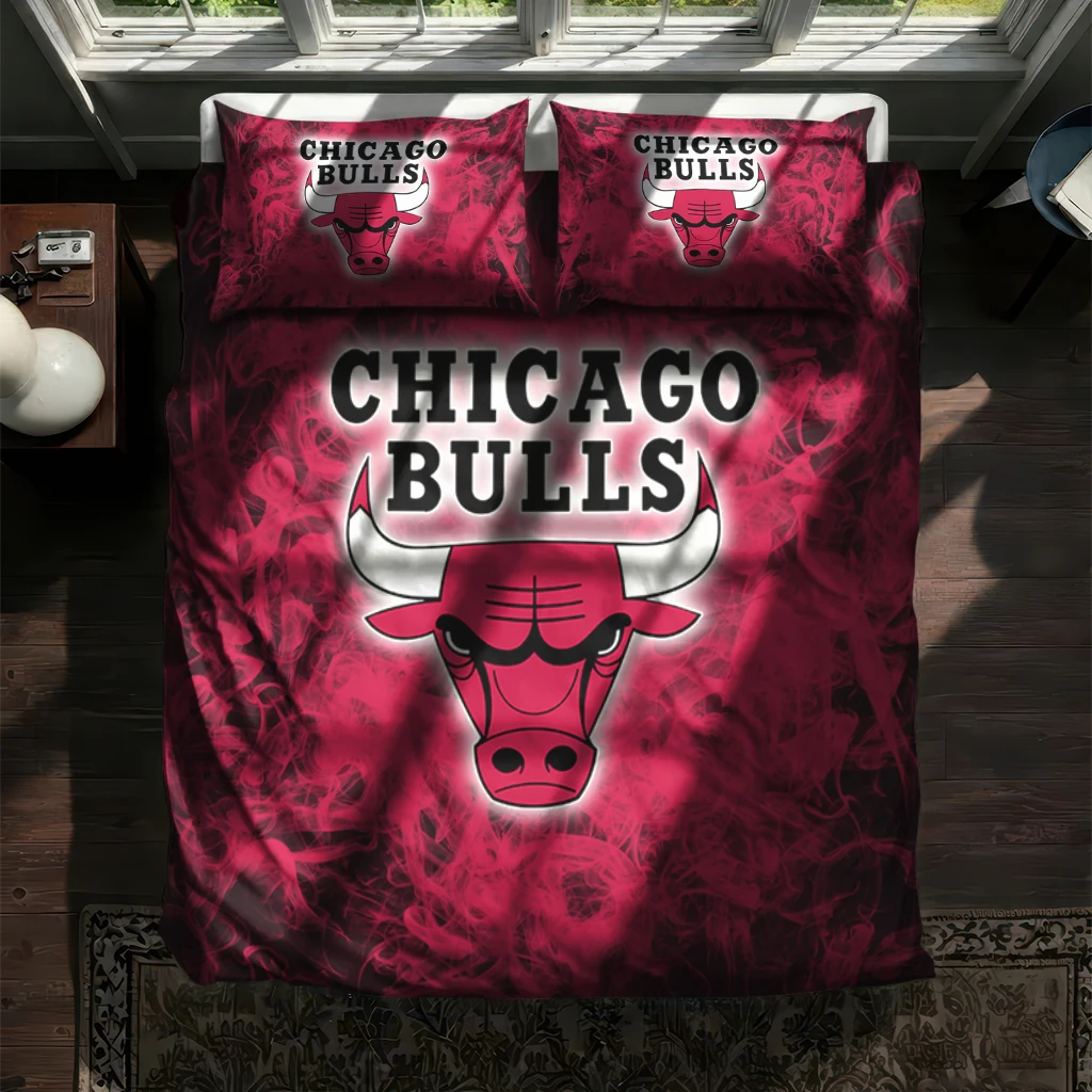 Chicago Bulls Red Mist Bedding Set New Arrival Chicago Bulls Red Mist Bedding Set New Arrival