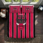 Chicago Bulls Stripe Style Bedding Set Best Selling