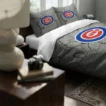 Chicago Cubs Cracked Texture Bedding Set Best Selling