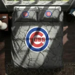 Chicago Cubs Cracked Texture Bedding Set Best Selling