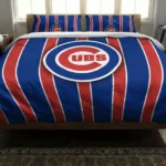 Chicago Cubs Stripe Style Bedding Set Best Selling