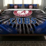 Chicago Cubs Sunburst Splatter Bedding Set Best Selling