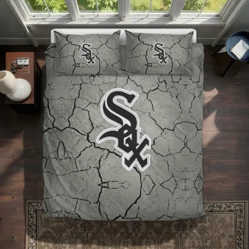 Chicago White Sox Cracked Texture Bedding Set Best Selling