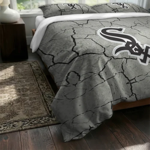 Chicago White Sox Cracked Texture Bedding Set Fashion Forward