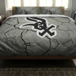 Chicago White Sox Cracked Texture Bedding Set Best Selling