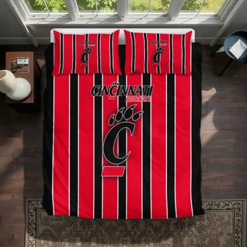 Cincinnati Bearcats Stripe Style Bedding Set Best Selling