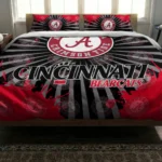 Cincinnati Bearcats Sunburst Splatter Bedding Set Best Selling
