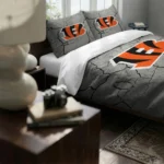 Cincinnati Bengals Cracked Texture Bedding Set Best Selling
