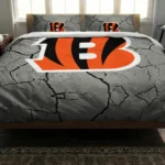 Cincinnati Bengals Cracked Texture Bedding Set Best Selling