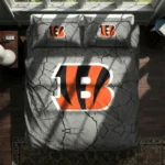 Cincinnati Bengals Cracked Texture Bedding Set Best Selling