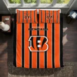 Cincinnati Bengals Stripe Style Bedding Set Best Selling