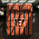 Cincinnati Bengals Stripe Style Bedding Set Best Selling
