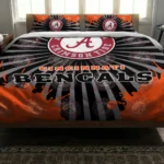 Cincinnati Bengals Sunburst Splatter Bedding Set Best Selling