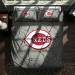 Cincinnati Reds Cracked Texture Bedding Set Best Selling