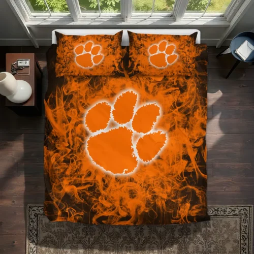 Clemson Tigers Red Mist Bedding Set Best Selling