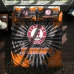 Clemson Tigers Sunburst Splatter Bedding Set Best Selling