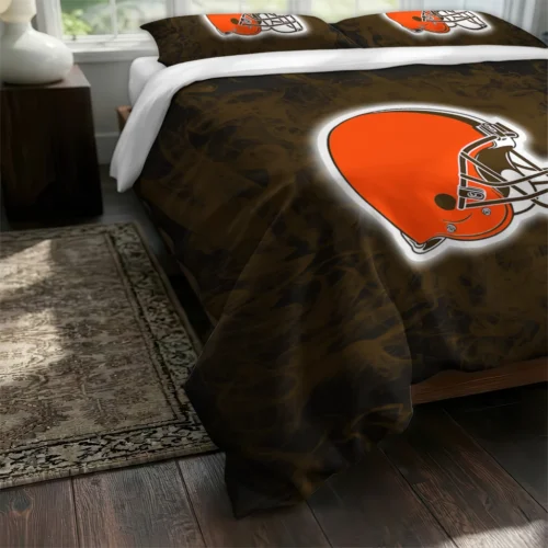 Cleveland Browns Red Mist Bedding Set Fashion Forward