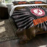 Cleveland Browns Sunburst Splatter Bedding Set Best Selling