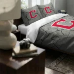 Cleveland Guardians Cracked Texture Bedding Set Best Selling